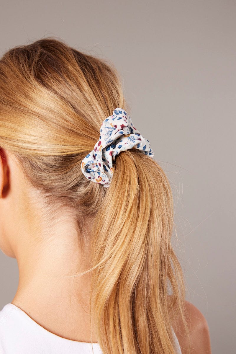 Multi Ditsy Scrunchie