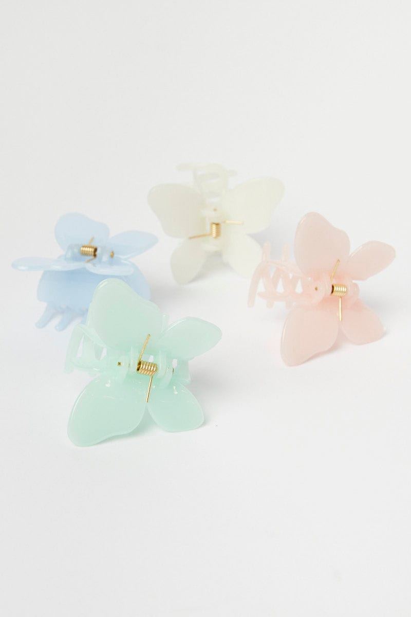 Multi Butterfly Hair Claw Clips