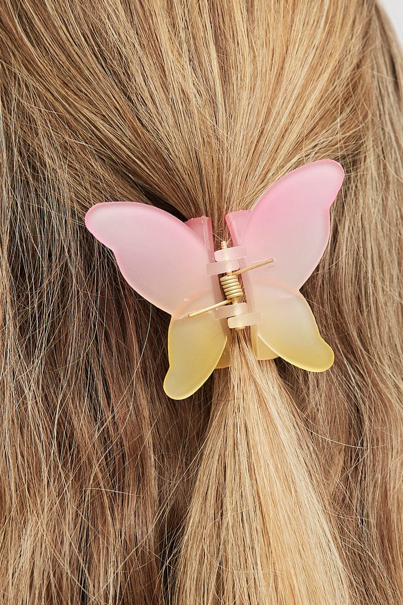 Multi Butterfly Claw Clip