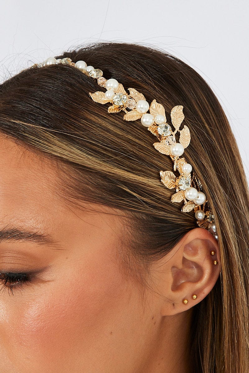 Gold Leaf Vine Aliceband