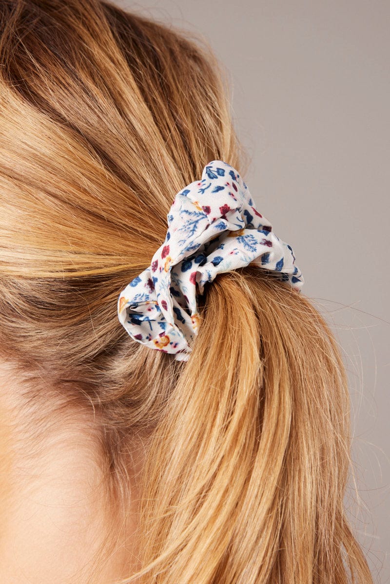 Multi Ditsy Scrunchie