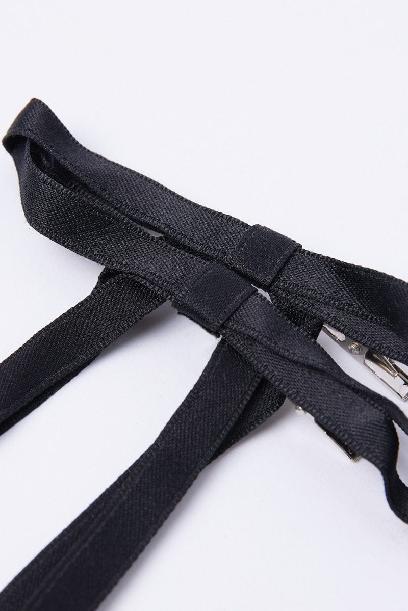 Black 2 Pack Bow Hair Clips