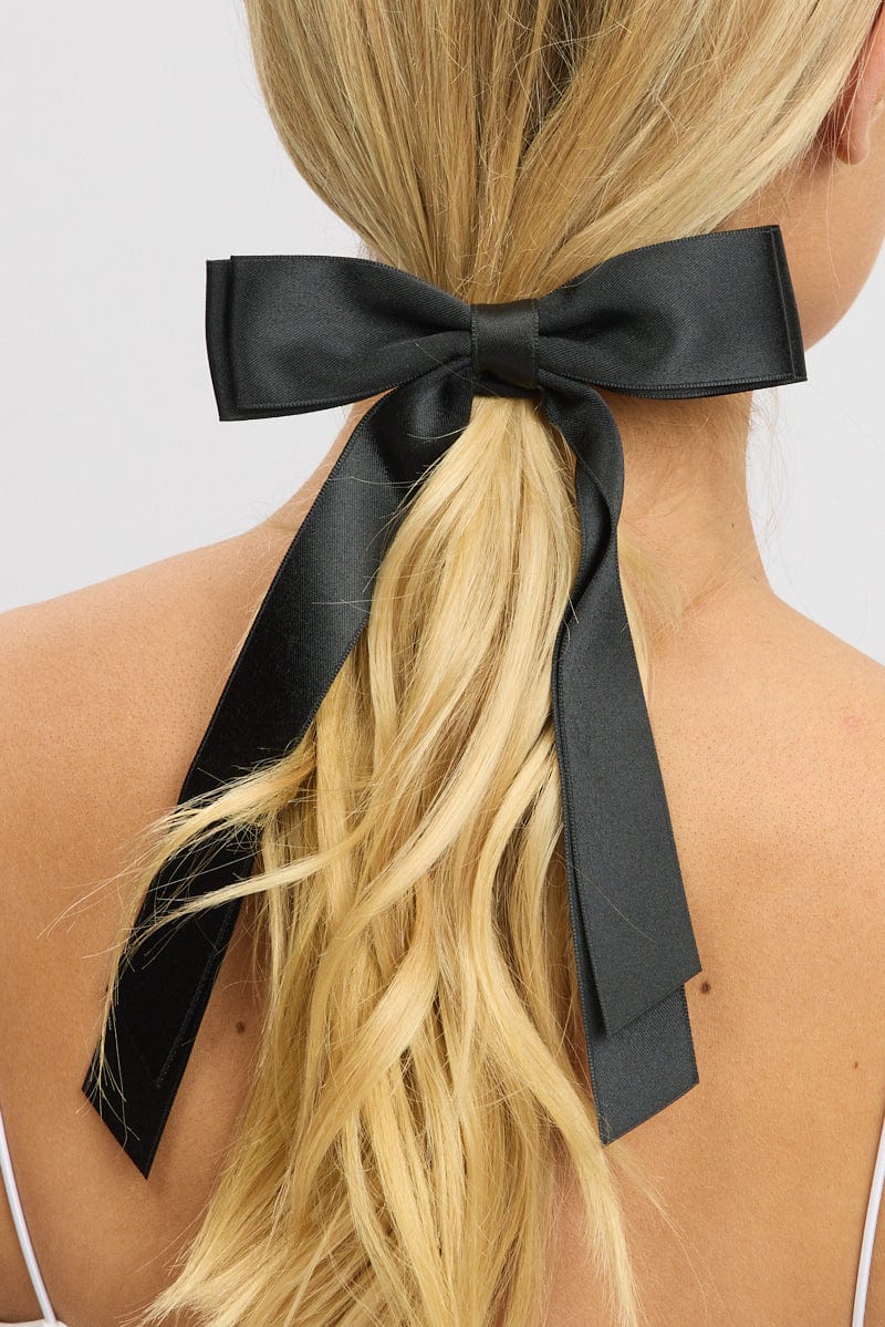 Black Bow Hair Ties