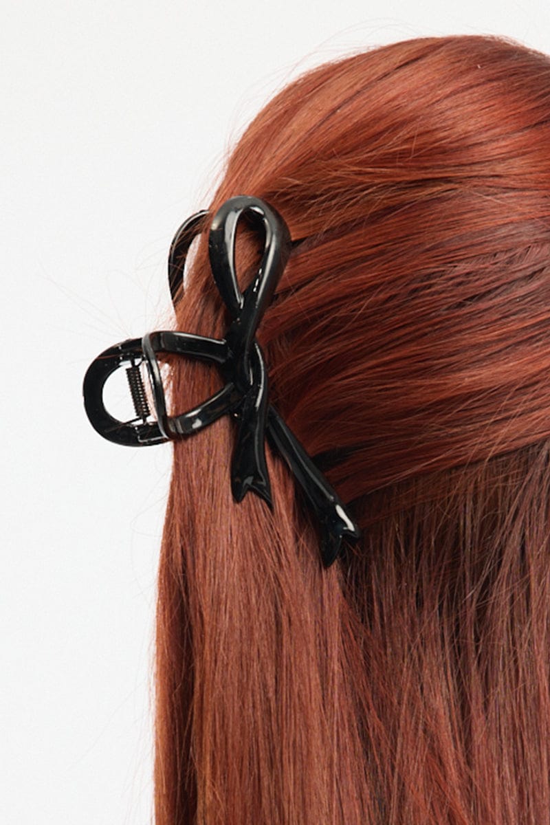 Black Bow Claw Clip