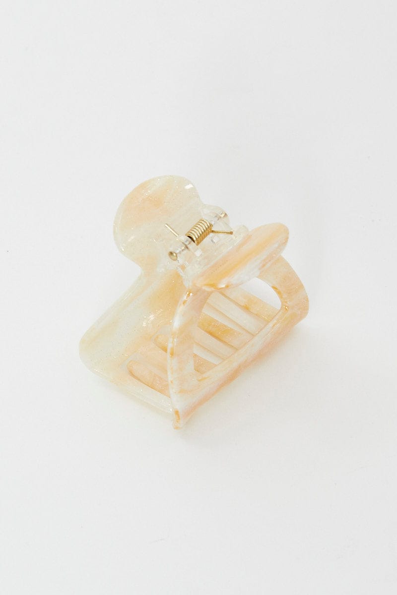 Beige Hair Claw
