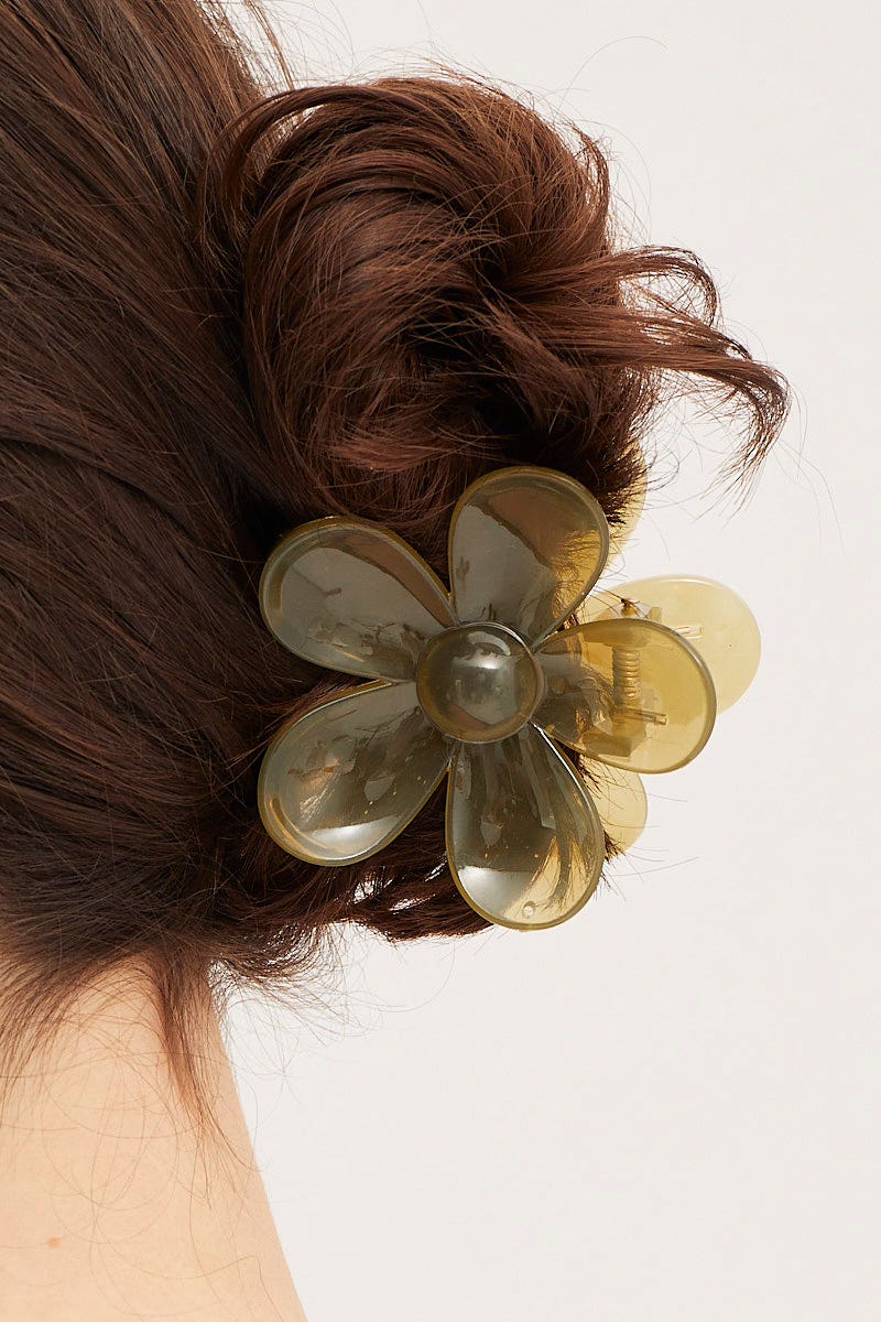 Green Hair Claw Clip