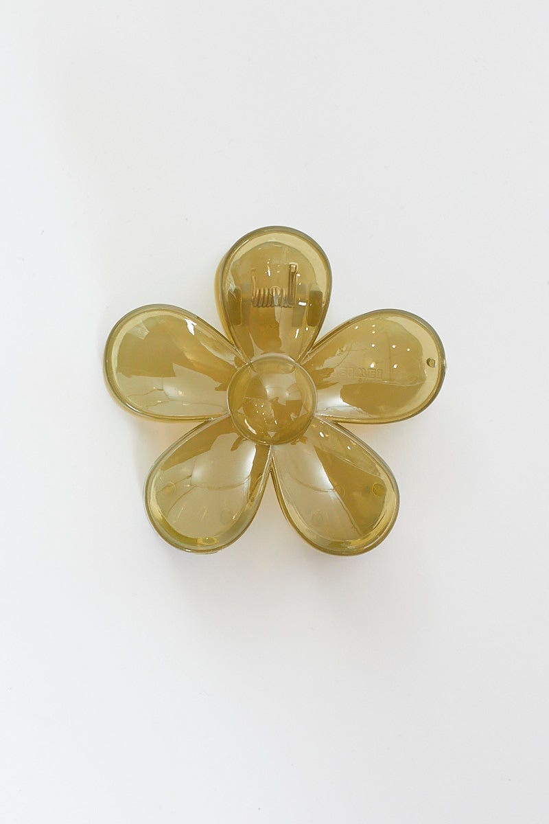 Green Hair Claw Clip