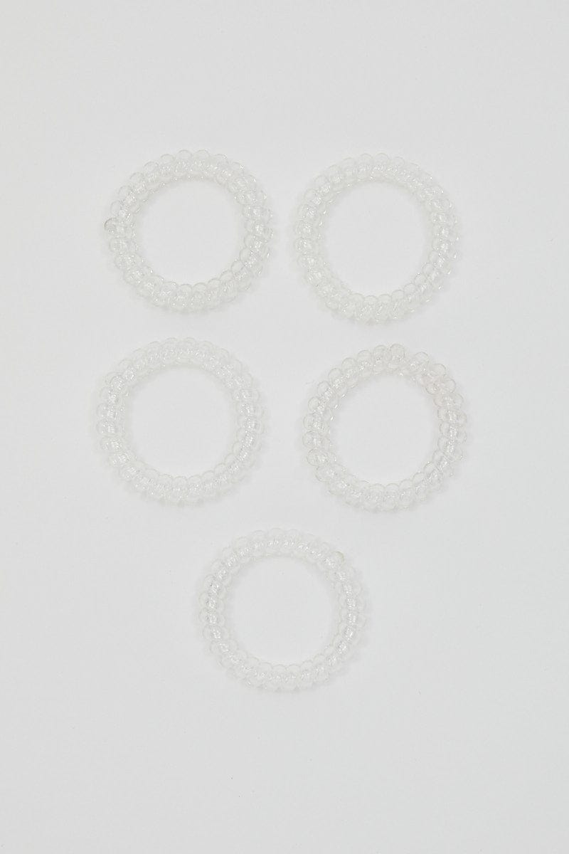 Metallic 5 Piece Twisted Invisible Hair Bobble Set